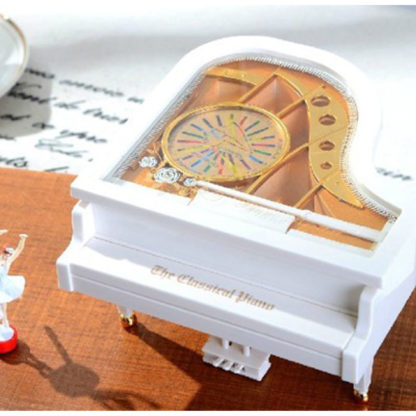 Classical Ballerina Dancing on a Piano Mechanical Music Box