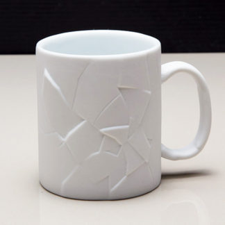 White Cracked Up Coffee Mug