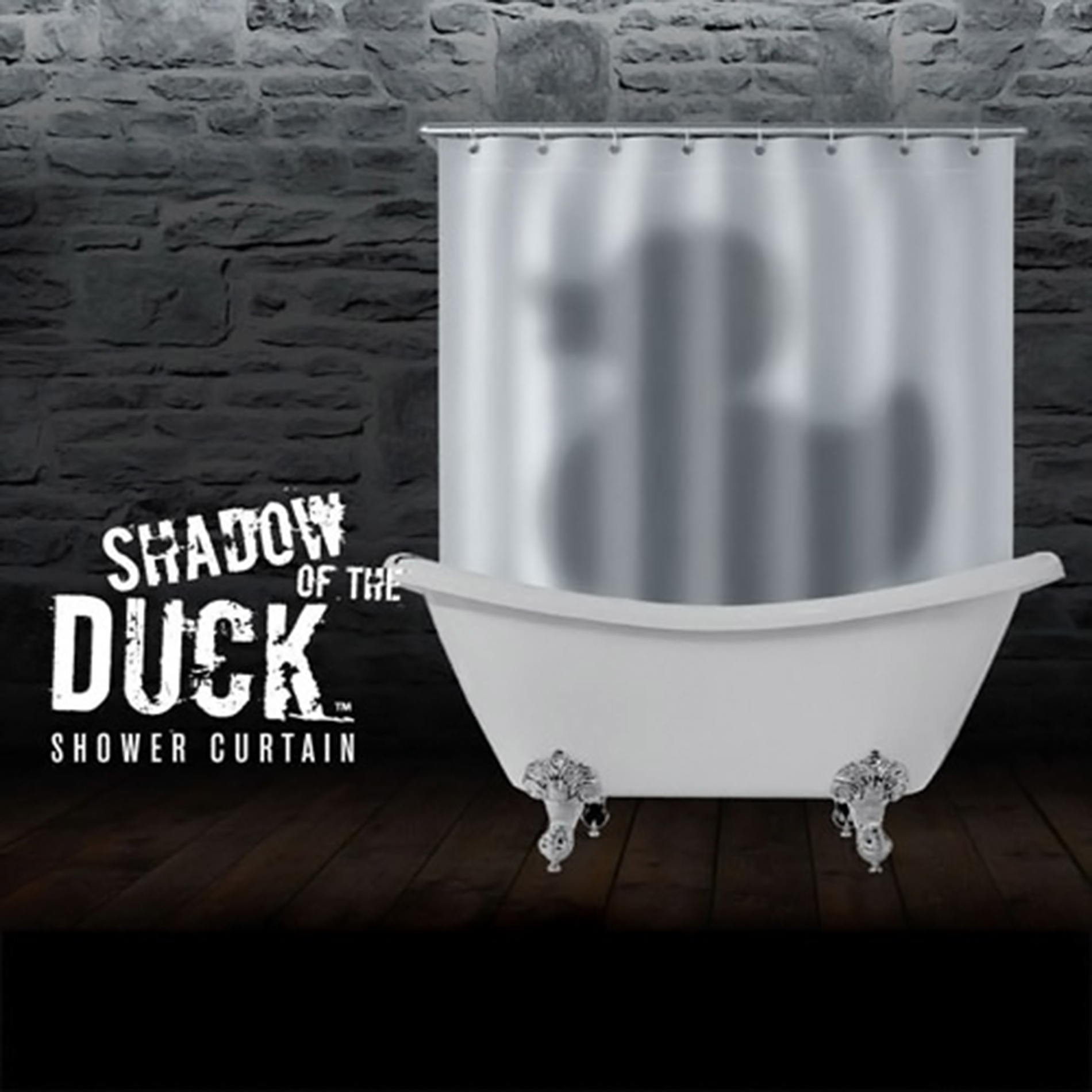 Rubber Ducky Shadow Shower Curtain Volps, Rubber Duck Fabric Shower Curtain