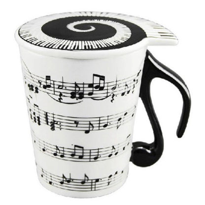 Musician Coffee Mug Musical Notes Design