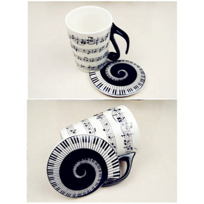 Musician Coffee Mug Musical Notes Design