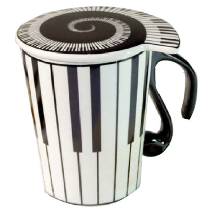 Musician Coffee Mug Piano Keys Design