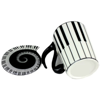 Musician Coffee Mug Piano Keys Design